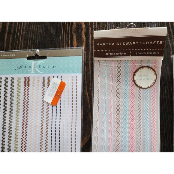 Rub-Ons Transfers - Large Decorative Border Pink Blue LOT - RETIRED NEW 27 - Picture 3 of 12